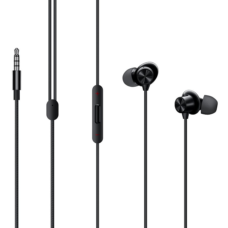 OnePlus Nord Wired Earphones with mic, 3.5mm Audio Jack in-Ear Wired Earphone Black