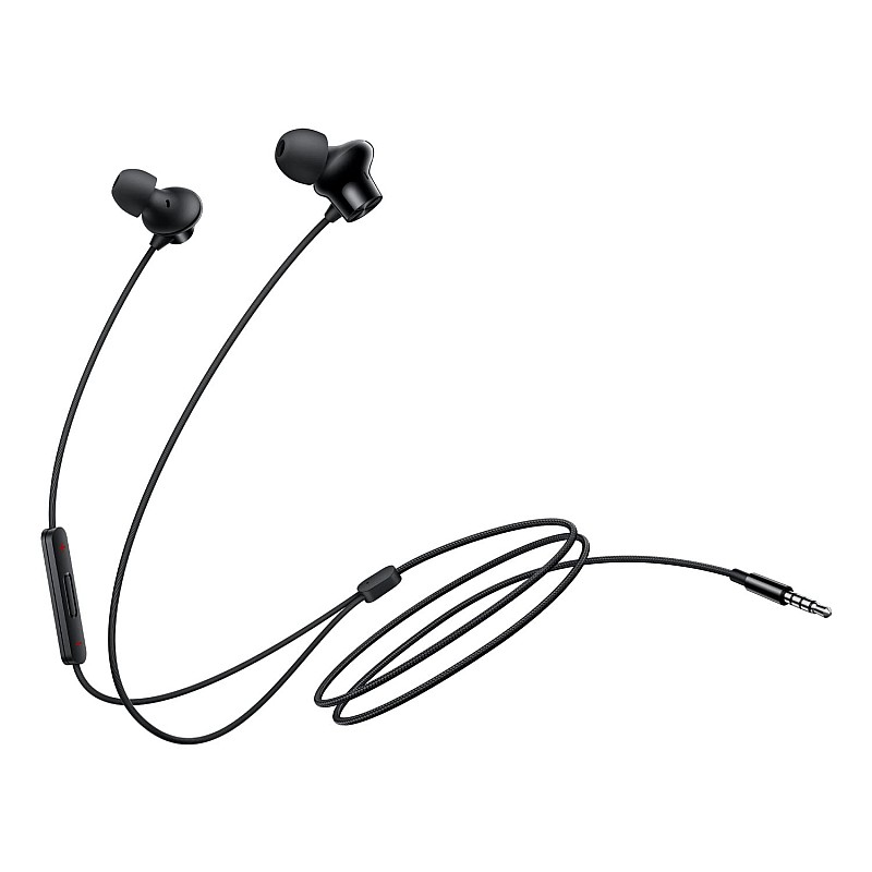 OnePlus Nord Wired Earphones with mic, 3.5mm Audio Jack in-Ear Wired Earphone Black