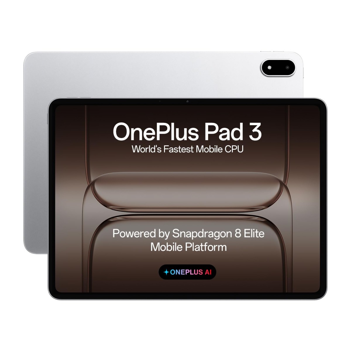 OnePlus Pad 3 World's Fastest Snapdragon 8 Elite Processor, 13.2" 3.4k Screen, 144Hz Adaptive Refresh Rate, 8 Speakers, AI, 12140 mAh Battery, 16 GB RAM + 512 GB ROM WiFi Only Frosted Silver OnePlus Pad 3 World's Fastest Snapdragon 8 Elite Processor, 13.2" 3.4k Screen, 144Hz Adaptive Refresh Rate, 8 Speakers, AI, 12140 mAh Battery, 16 GB RAM + 512 GB ROM WiFi Only Frosted Silver