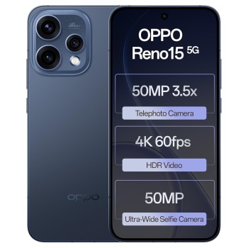 Oppo Reno15 5G (Twilight Blue, 8GB RAM, 256GB Storage) with No Cost EMI/Additional Exchange CPH2743