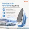 Orient Electric FabriFeel 1600W Steam iron | Non-stick Weilburger coating| 360-degree swivel cord| U-shaped heating element| Vertical & Horizontal Ironing | |ISI certified | 2-year warranty by Orient (Blue)
