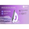 Orient Electric PANACHE PLUS 1100-WATT DRY IRON (DIPCP11LP, WHITE AND PURPLE), 1100 watts, ABS