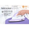 Orient Electric PANACHE PLUS 1100-WATT DRY IRON (DIPCP11LP, WHITE AND PURPLE), 1100 watts, ABS
