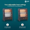 Orient Electric Quartz Room Heater | 800 W Low Power Consumption | Tip-over Protection | 2 Heating Rods for Quick Heating | Cool Touch Body | 1 Year Warranty, Black