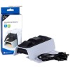 P S 5 Multifunctional Controller Charging Station with LED, Multifunctional Cooling Base, Dual Charger Docking Station for P S 5 with Headset Holder (White, P S 5) TP5-0521B