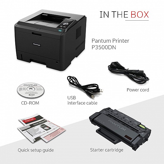 PANTUM P3500DN Laser Printer (Black and White)