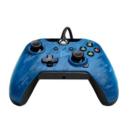 PDP Stealth Series Wired Controller for Xbox One, Xbox One X and Xbox One S (Blue Camouflage)