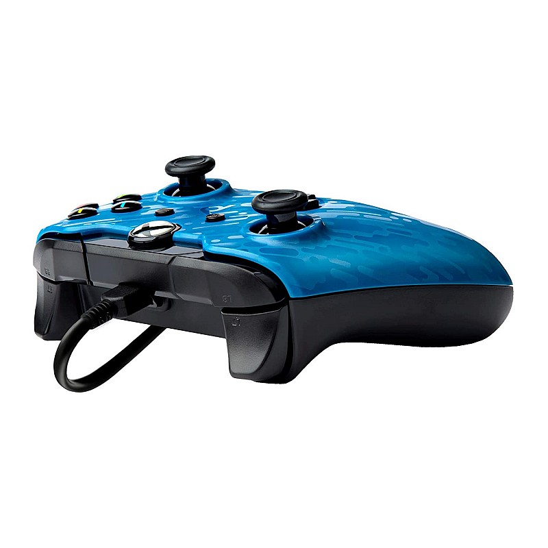 PDP Stealth Series Wired Controller for Xbox One, Xbox One X and Xbox One S (Blue Camouflage)