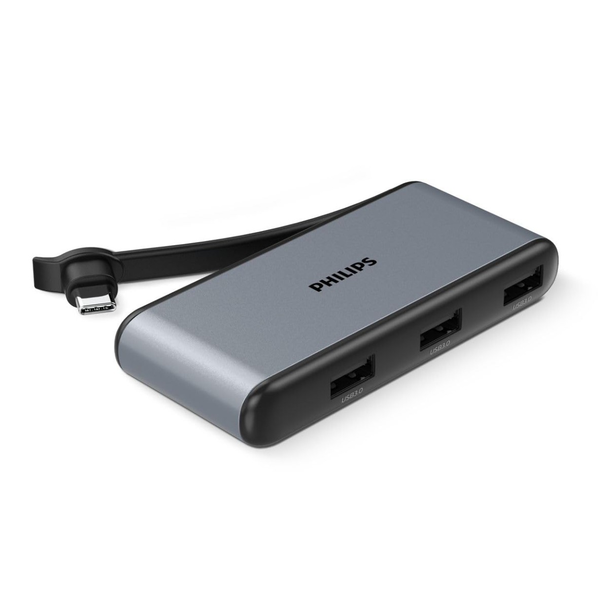 PHILIPS 5 in 1 Type C USB HUB with USB C to HDMI 4K 30Hz + 3 x USB A + PD (max 100W) Dock Adapter for MacBook, Windows OS, iPad, Chromebook, Surface, Android Type C Port Devices