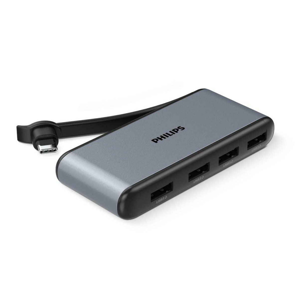 PHILIPS 5 in 1 Type C USB HUB with USB C to HDMI 4K 30Hz + 3 x USB A + PD (max 100W) Dock Adapter for MacBook, Windows OS, iPad, Chromebook, Surface, Android Type C Port Devices