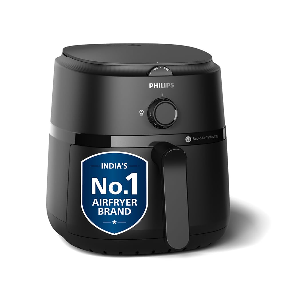 (Refurbished) PHILIPS Air Fryer NA120/00, 4.2 Litre, Large