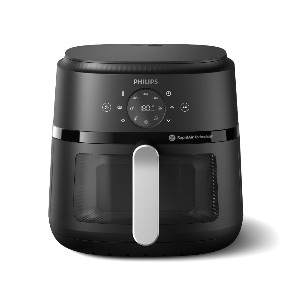 (Refurbished) PHILIPS Air Fryer NA231/00 with touch panel, 6.2 Litre, Extra Large