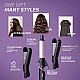 PHILIPS BHH816/00 Crimp, Straighten or Curl with the single tool, quickly and without fear of heat damage, Black Multi Styling Kit