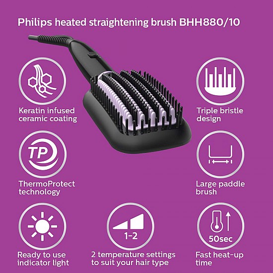 PHILIPS BHH816/00 Crimp, Straighten or Curl with the single tool, quickly and without fear of heat damage, Black Multi Styling Kit