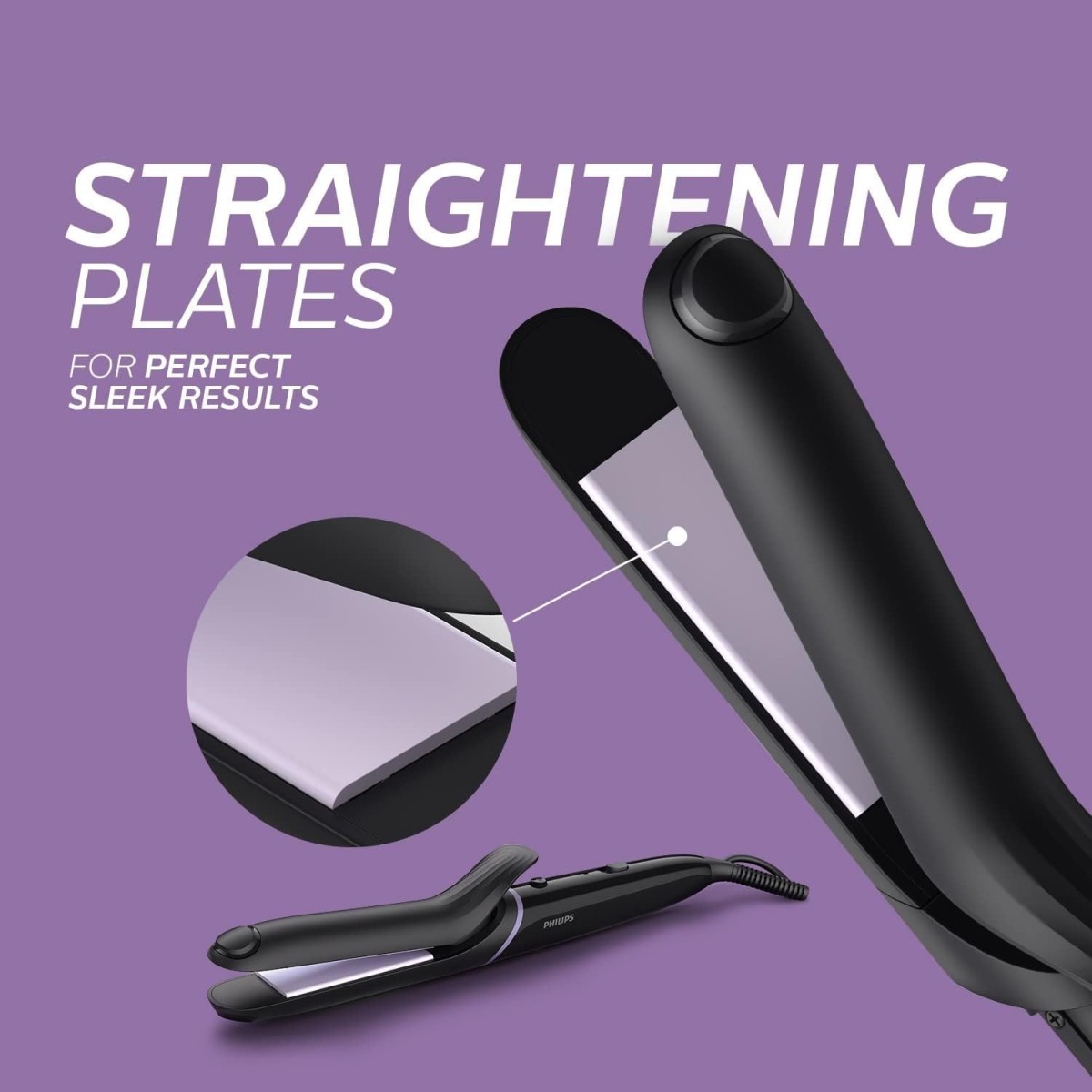 PHILIPS BHH816/00 Crimp, Straighten or Curl with the single tool, quickly and without fear of heat damage, Black Multi Styling Kit