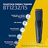 Philips bt1232/15 trimmer 30 mins runtime 3 length settings blue