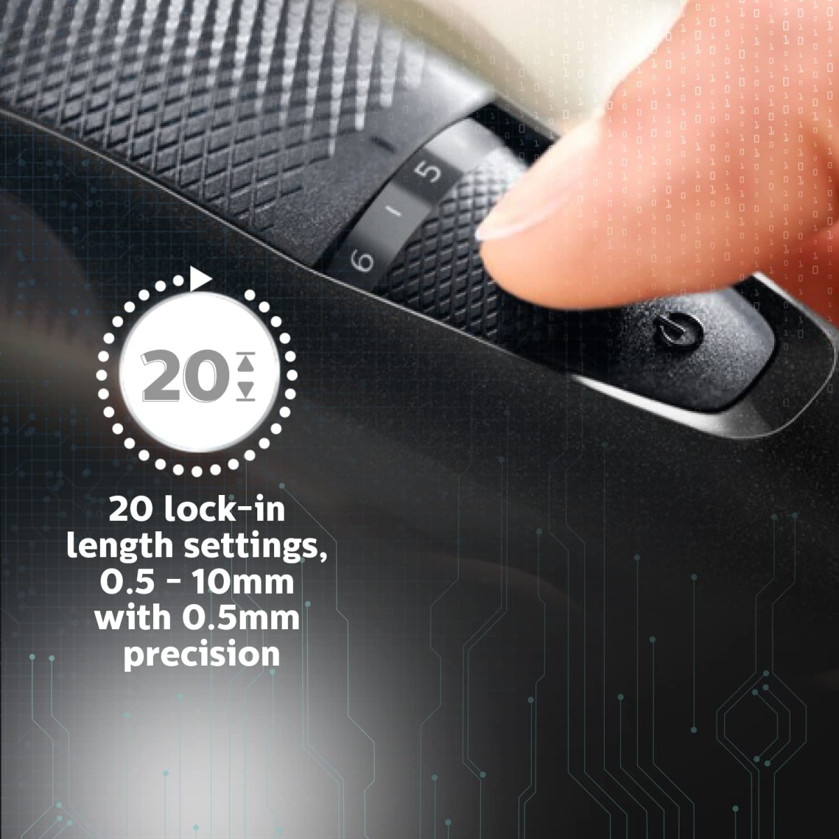 Philips bt3241/15 trimmer 90 min runtime 20 length settings black