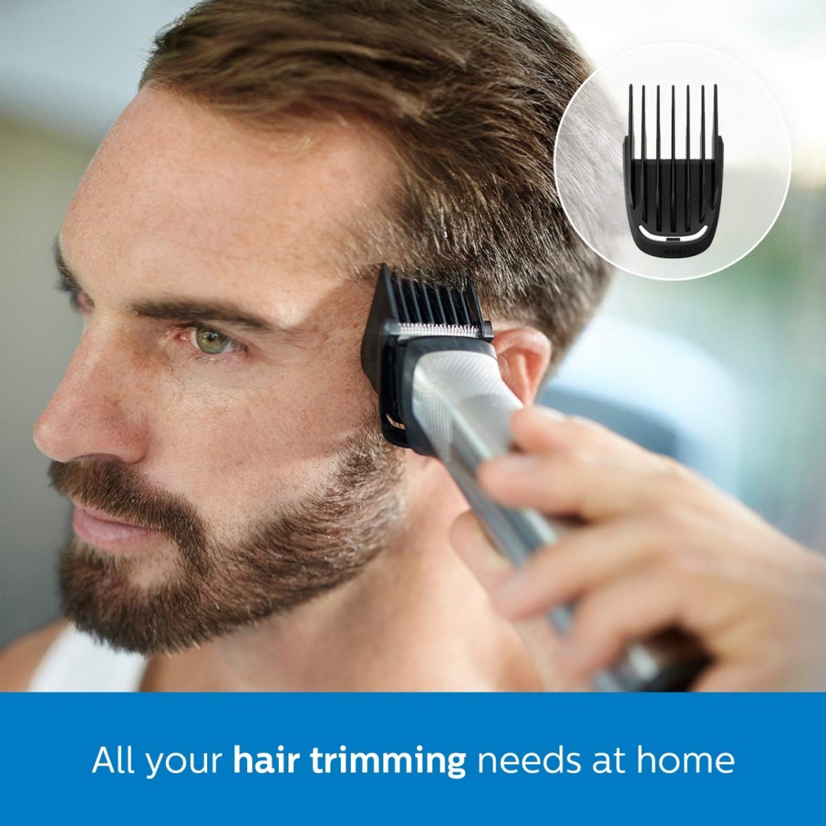 PHILIPS MG7715/15 Multigroom Series for Men 7000 13-in-1 (Old Model), Face, Hair and Body Trimmer/Clipper, Gray, Free Size (B072WNXLKJ)
