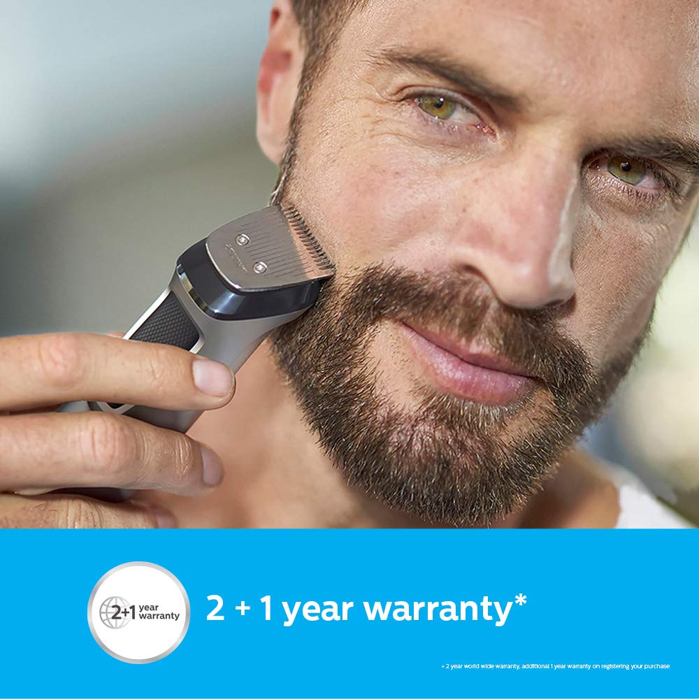 PHILIPS MG7715/15 Multigroom Series for Men 7000 13-in-1 (Old Model), Face, Hair and Body Trimmer/Clipper, Gray, Free Size (B072WNXLKJ)