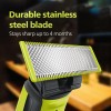 PHILIPS Men Oneblade Replaceable Blade Pack of 2 Replaceable Blades, Qp220/51 (Lime)