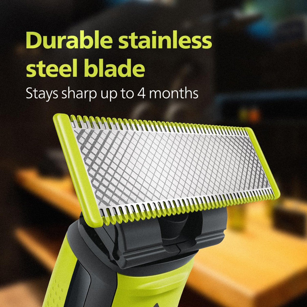 PHILIPS Men Oneblade Replaceable Blade Pack of 2 Replaceable Blades, Qp220/51 (Lime)