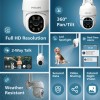 PHILIPS Outdoor Weatherproof WiFi CCTV Camera for Home | Pan Tilt Zoom, Color Night Vision, 2-Way Talk, AES-128bit Encryption| HSP3800
