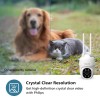 PHILIPS Outdoor Weatherproof WiFi CCTV Camera for Home | Pan Tilt Zoom, Color Night Vision, 2-Way Talk, AES-128bit Encryption| HSP3800