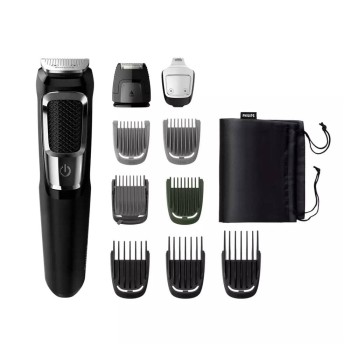 PHILIPS Unisex Mg3750/33 Multi Groomer Set Grooming Kit Trimmer 60 Min Runtime 10 Length Settings_Black