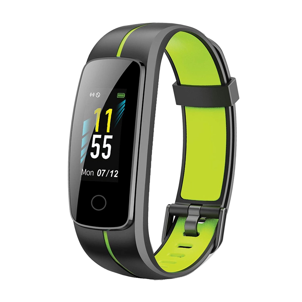 PLAY PLAYFIT 53 Smart Band, Fulltouch Color Display(Black and Green)