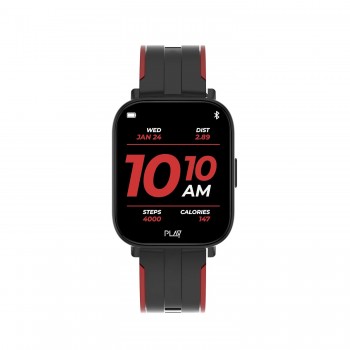 PLAYFIT XLPRO_Black+Red, IPS Display, IP67 Dust, Sweat & Water resistant, Full Metal Dial Design,(unbox)