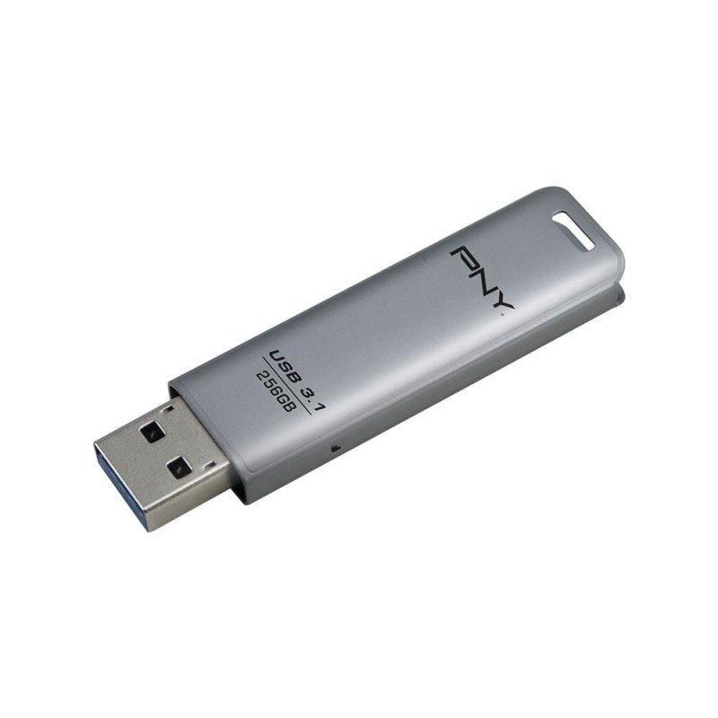PNY Elite Steel USB 3.1 Flash Drive Read Speed up to 80MB/s - 256GB PNY Elite Steel USB 3.1 Flash Drive Read Speed up to 80MB/s - 256GB