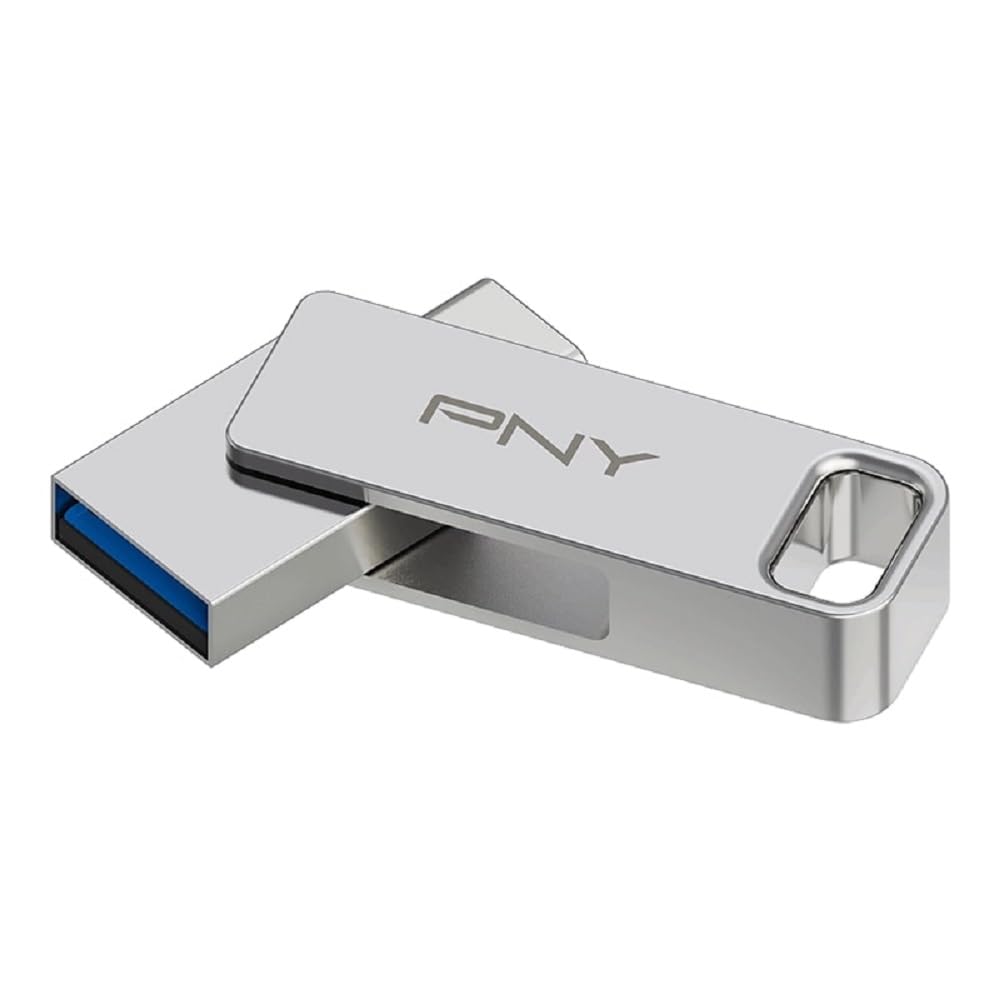 PNY USB 3.2 Flash Drive/Pen Drive 64GB Dual OTG Type-C Type-A - Duo Link