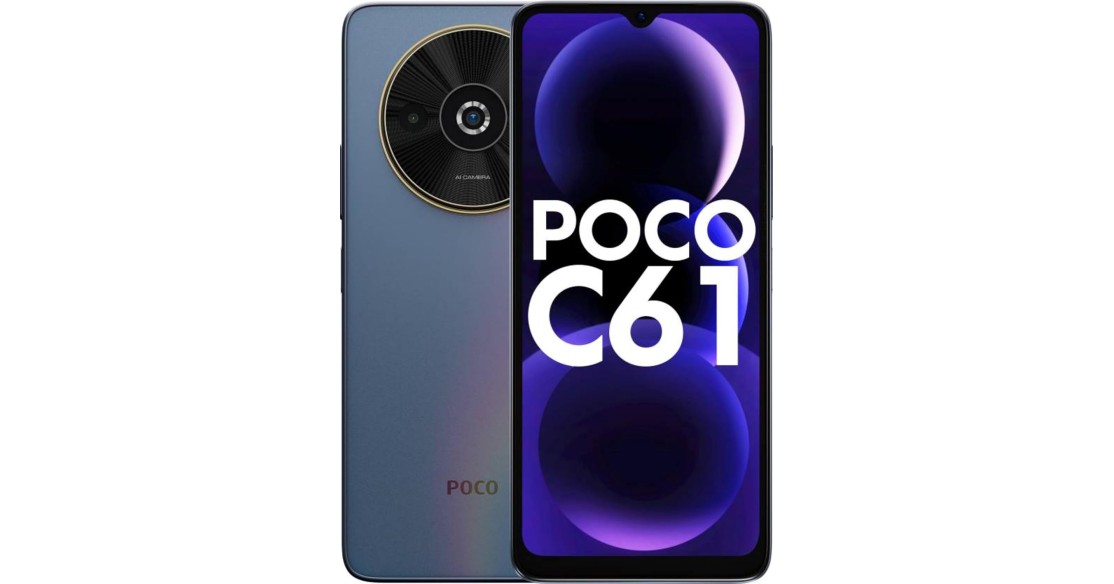 POCO C61 Ethereal Blue 4GB RAM 64GB ROM (Refurbished)