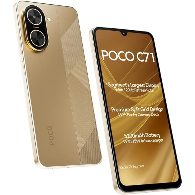 POCO C71, Desert Gold (6GB, 128GB)