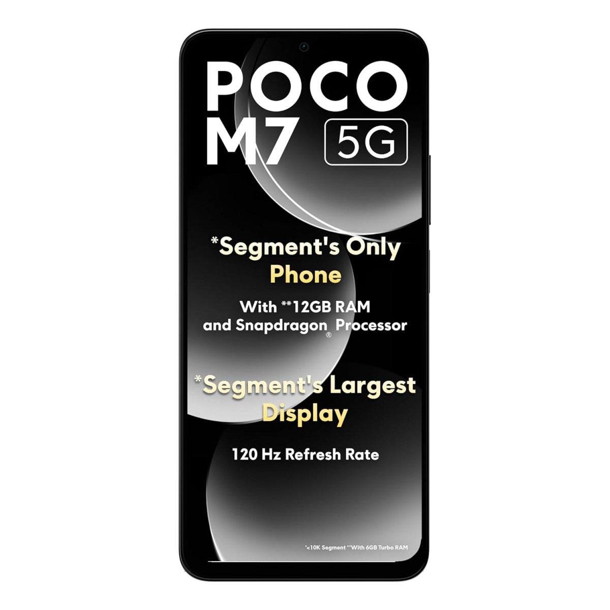 POCO M7 5G, Satin Black (6GB, 128GB)