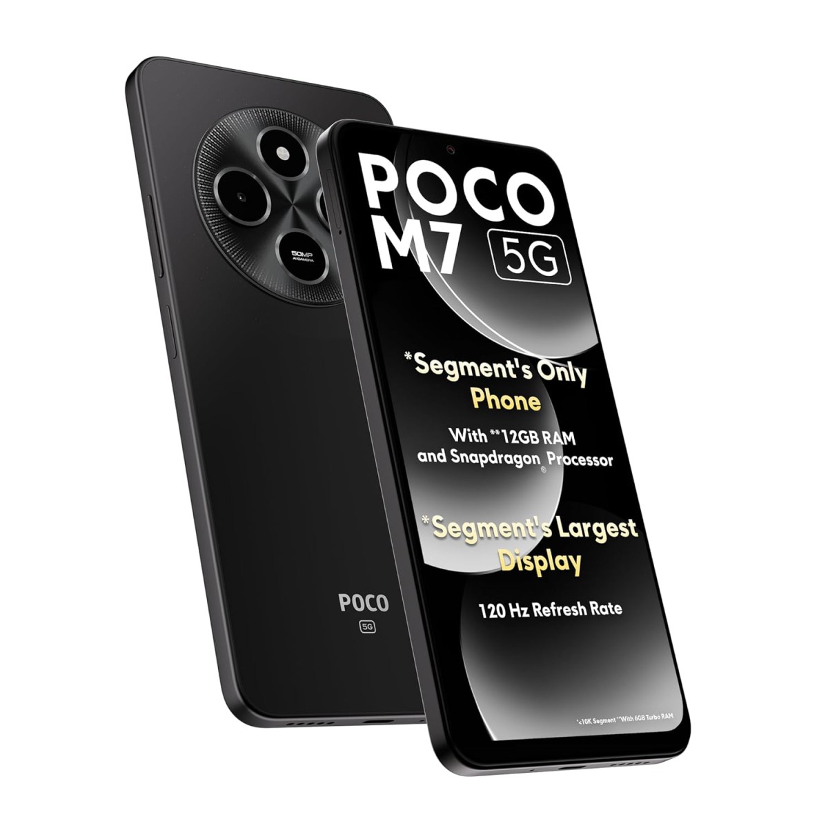 POCO M7 5G, Satin Black (6GB, 128GB)