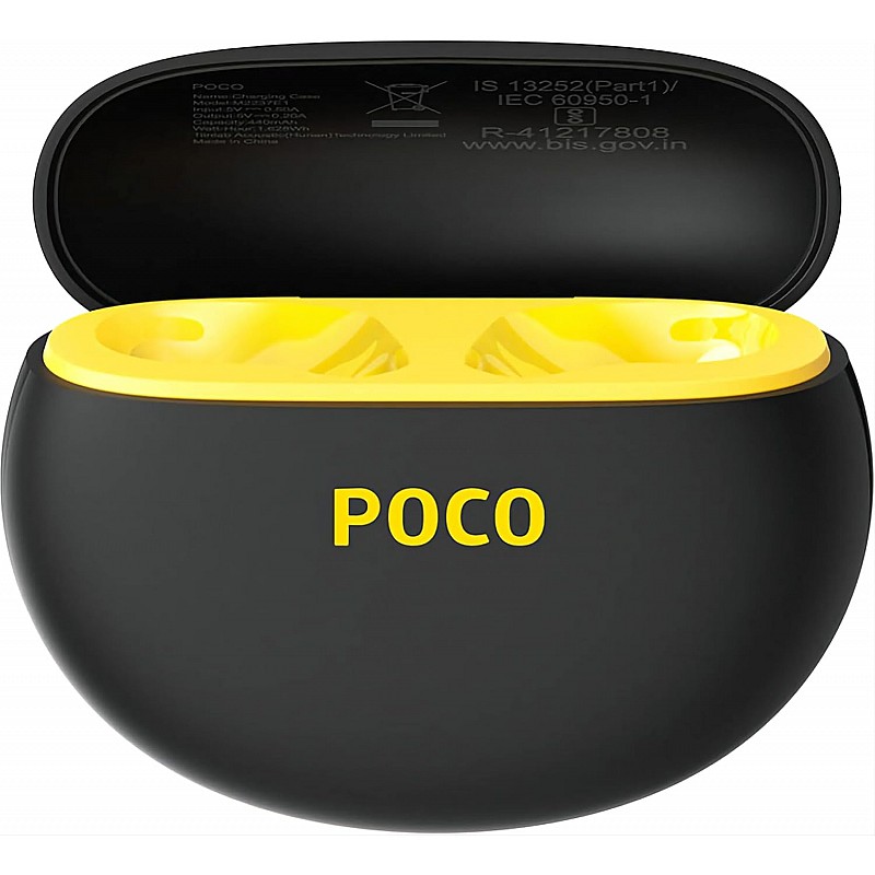 POCO Pods with 30 Hour Playback, 12mm Drivers, 60ms Latency, Fast Charging & ENC Bluetooth Headset (Midnight Groove, True Wireless)