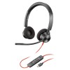 POLY (Plantronics Blackwire 3320 Stereo Headset, On Ear W/Noise-Canceling Mic, 130G, Connect to Mobile/Tablet Via USB-C/A, 180-Degree Pivoting Speakers, Dynamic EQ, Hi-Fi Stereo, Black, 8G0Y9AA