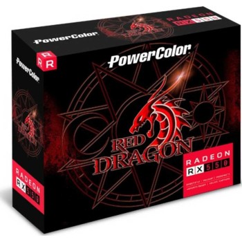 POWER COLOR Red Dragon AMD RX 550, 2GB GDDR5 Graphics Card