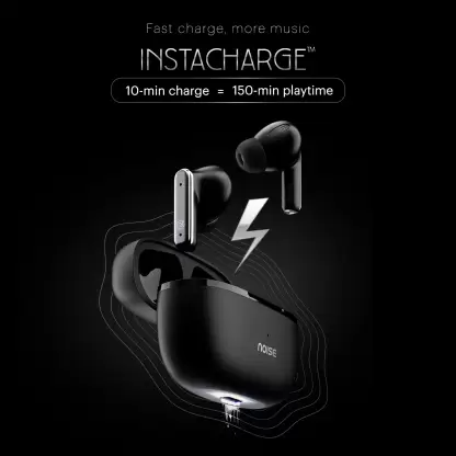 Noise Buds Verve with 45 Hrs Playtime, Environmental Noise Cancellation, Quad Mic Bluetooth Headset (Carbon Black, True Wireless) Noise Buds Verve with 45 Hrs Playtime, Environmental Noise Cancellation, Quad Mic Bluetooth Headset (Carbon Black, True Wireless)