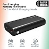 PTron 20000 mAh Lithium_Polymer Dynamo Zip Power Bank with 18 Watt Fast Charging (Black)