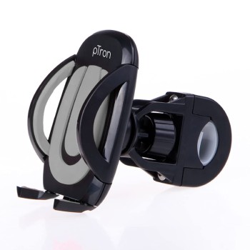 PTron Mount ST2W Universal Phone Holder Stand with 360° Rotating Handlebar & Sturdy Easy Install for Maps & GPS Navigation (Black)