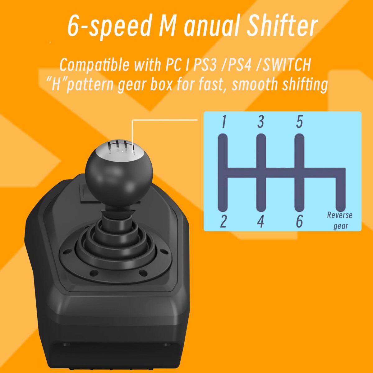 PXN V9 Driving Racing Steering Wheel with Pedals, Gear Shifter, 270/900° Racing Simulator, Compatible with PC, PS3, PS4, Xbox Series S|X, Xbox One S|X, for Nintendo Switch