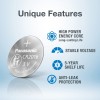 Panasonic CR-1620 Lithium Coin Battery 3v - Pack of 5 Provide Long Lasting Power in a Variety of Devices,from keyless-Entry fobs to Toys