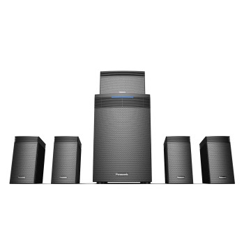 Panasonic SC-HT550GW-K 5.1 Ch Home Theatre with Real Surround Sound, 150 W, Bluetooth, USB, AUX, RCA, Powerful Subwoofer, Wall mountable Speakers, Remote for Volume & Bass Control (Black) Panasonic SC-HT550GW-K 5.1 Ch Home Theatre with Real Surround Sound, 150 W, Bluetooth, USB, AUX, RCA, Powerful Subwoofer, Wall mountable Speakers, Remote for Volume & Bass Control (Black)