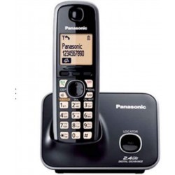 Panasonic KX-TG3711SX Single Line Digital Cordless Telephone, Black