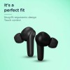 Pebble Arc TWS Earbuds with Bluetooth V5.0, Immersive Audio, Up to 15H Total Playback, Instant Voice Assistant, Easy Access Controls with Mic and Dual Tone Ergonomic Design (White) Type C Charging case