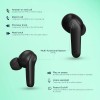 Pebble Arc TWS Earbuds with Bluetooth V5.0, Immersive Audio, Up to 15H Total Playback, Instant Voice Assistant, Easy Access Controls with Mic and Dual Tone Ergonomic Design (White) Type C Charging case