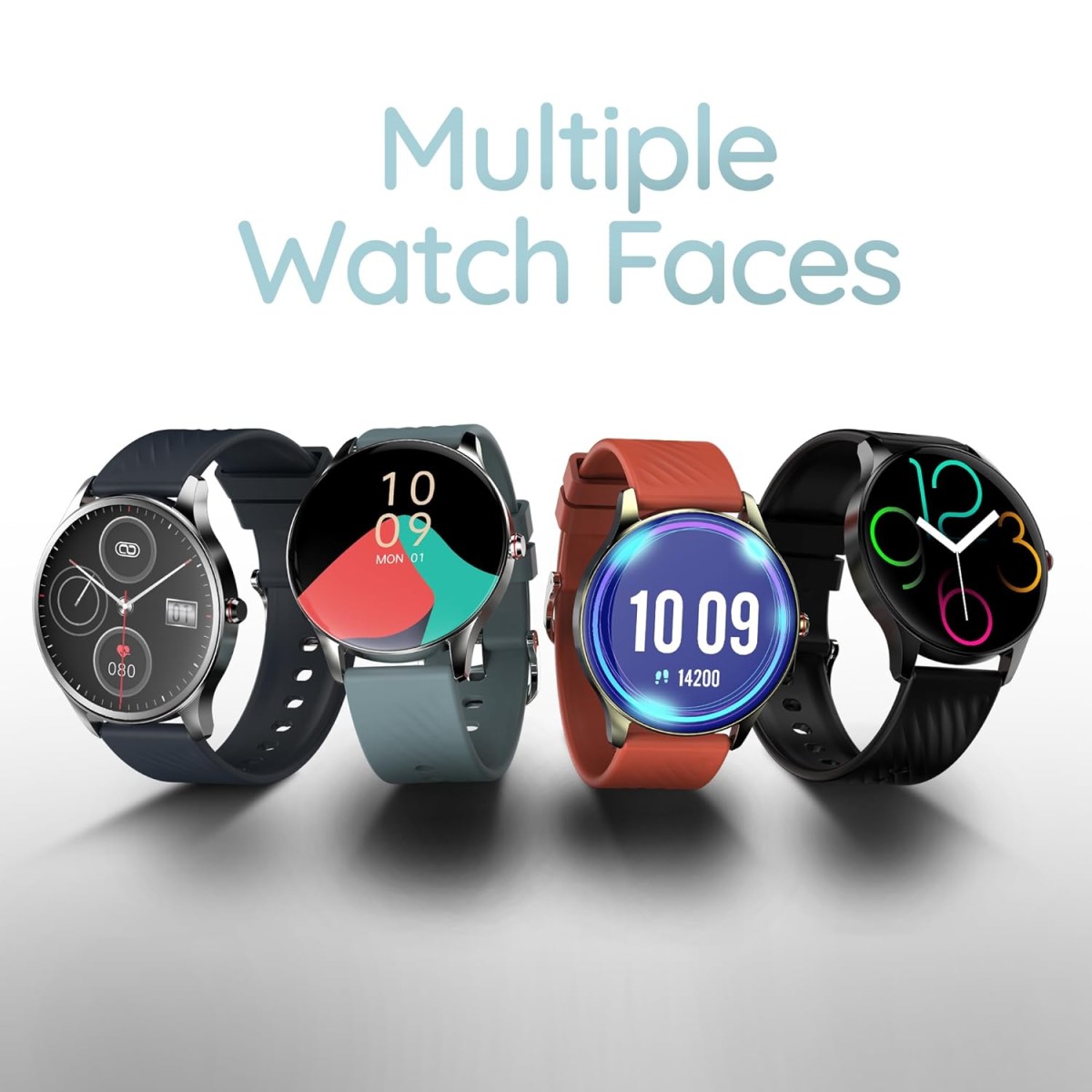 Pebble Ascent 1.43"(3.63 cm) Amoled Bezel-Less Display, 700 Nits Brigtness, Always on Display, BT Calling, Health Monitoring, Multiple Sports Modes - Winter Blue