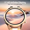 Pebble Celia 1.32" HD Infinite Display, BT Calling, Women's Health suite, Sleek Dial Smartwatch  (Gold Strap, Free Size)